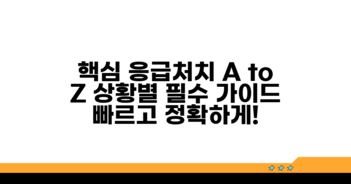 단계별 응급처치법 한눈에 보기