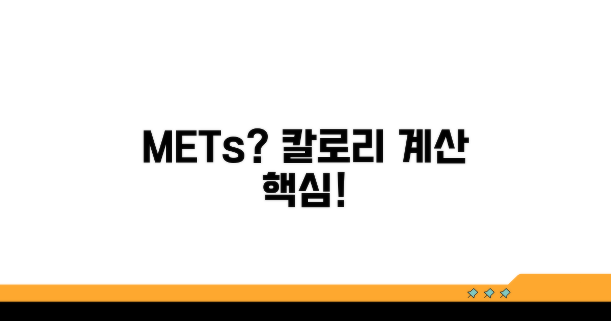 METs란 무엇인가? 칼로리 계산 기초