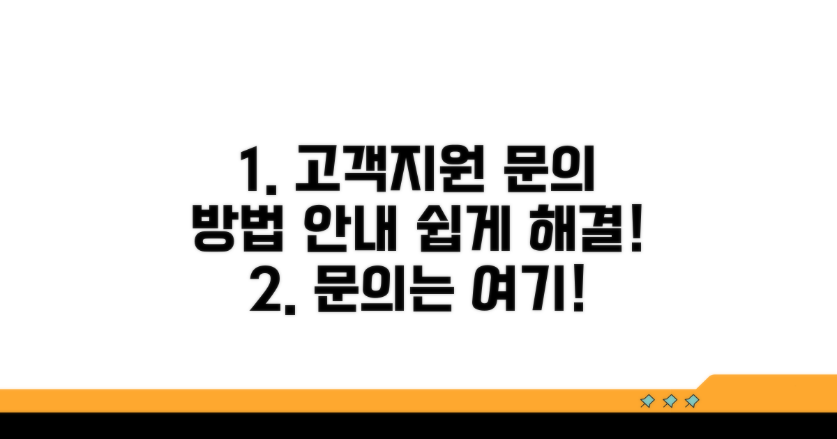 고객 지원팀 문의 방법 안내