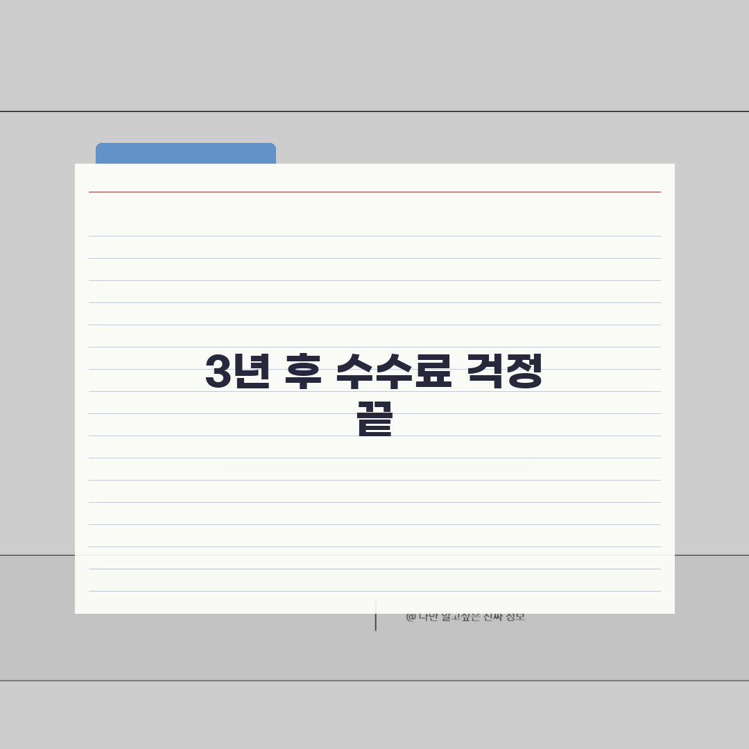 중도상환 수수료 면제 시기표: 3년 경과 면제 5가지 핵심 정보