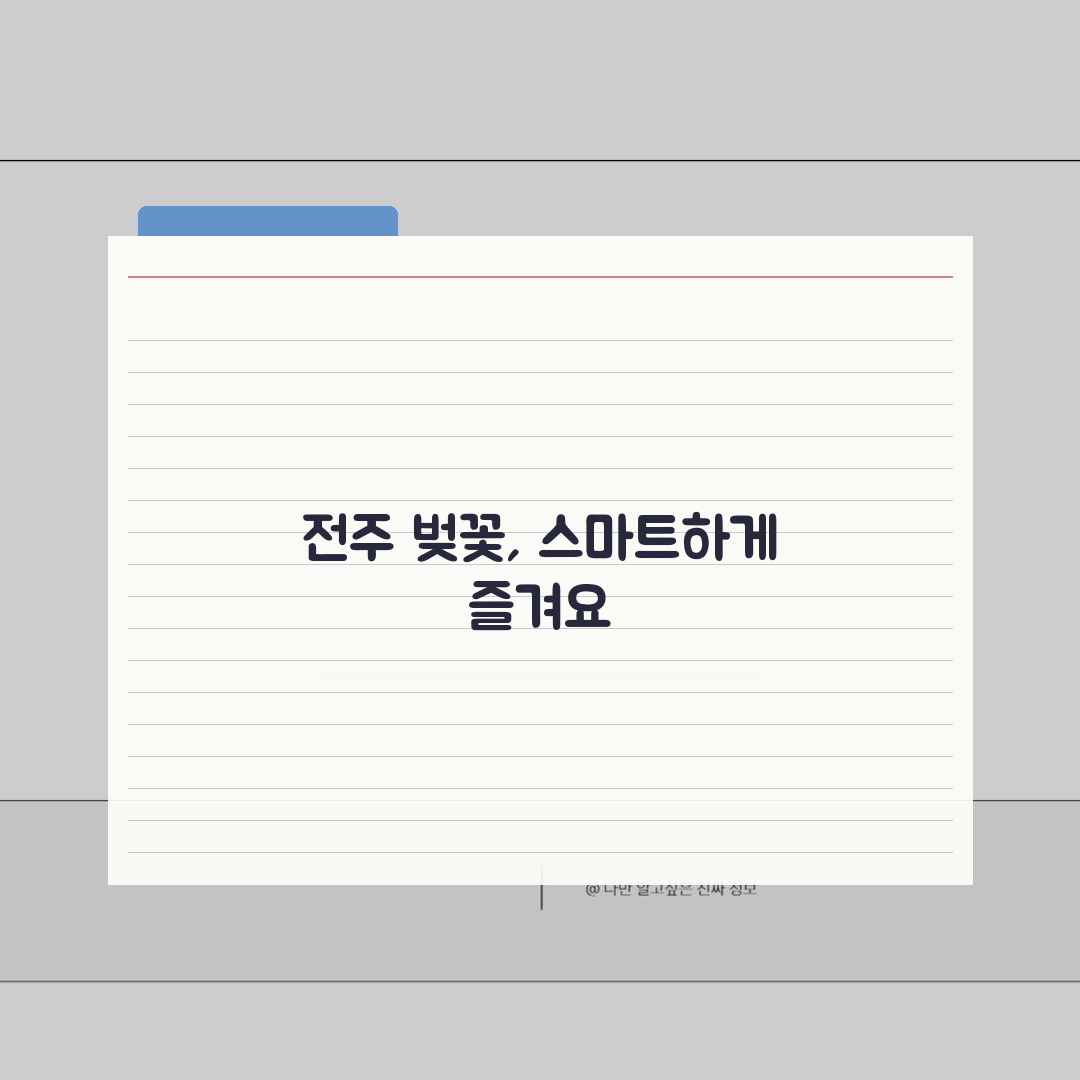 전주 벚꽃 명소 & 개화시기: 한옥마을/전주대 코스와 맛집 추천